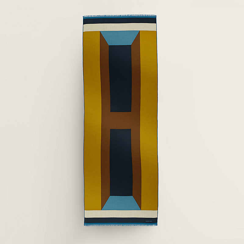 レクタングル 63×180 cm 《Hパースペクティブ》 - マロン | Hermès